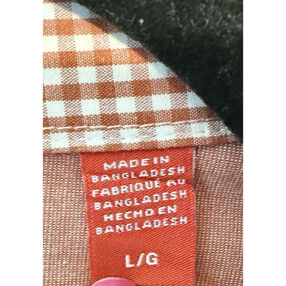 IZOD Dress Shirt Mens L 100% Cotton Long Sleeve Collared Button‎ Down - Picture 5 of 14